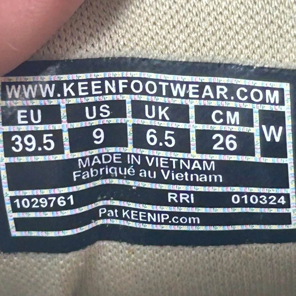 KEEN WK400 Walking Shoes Womens 9 Grey Tan Orange 1029761 Low Top Sneakers